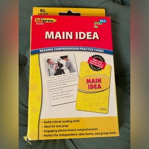 Edupress Main Idea Educational Learning Cards - 1st and 2nd grade